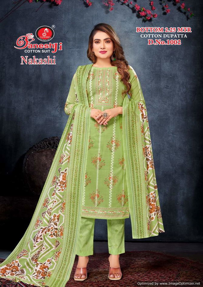 Nakashi Vol 1 By Ganeshji Pure Printed Cotton Dress Material Wholesale Shop In Surat